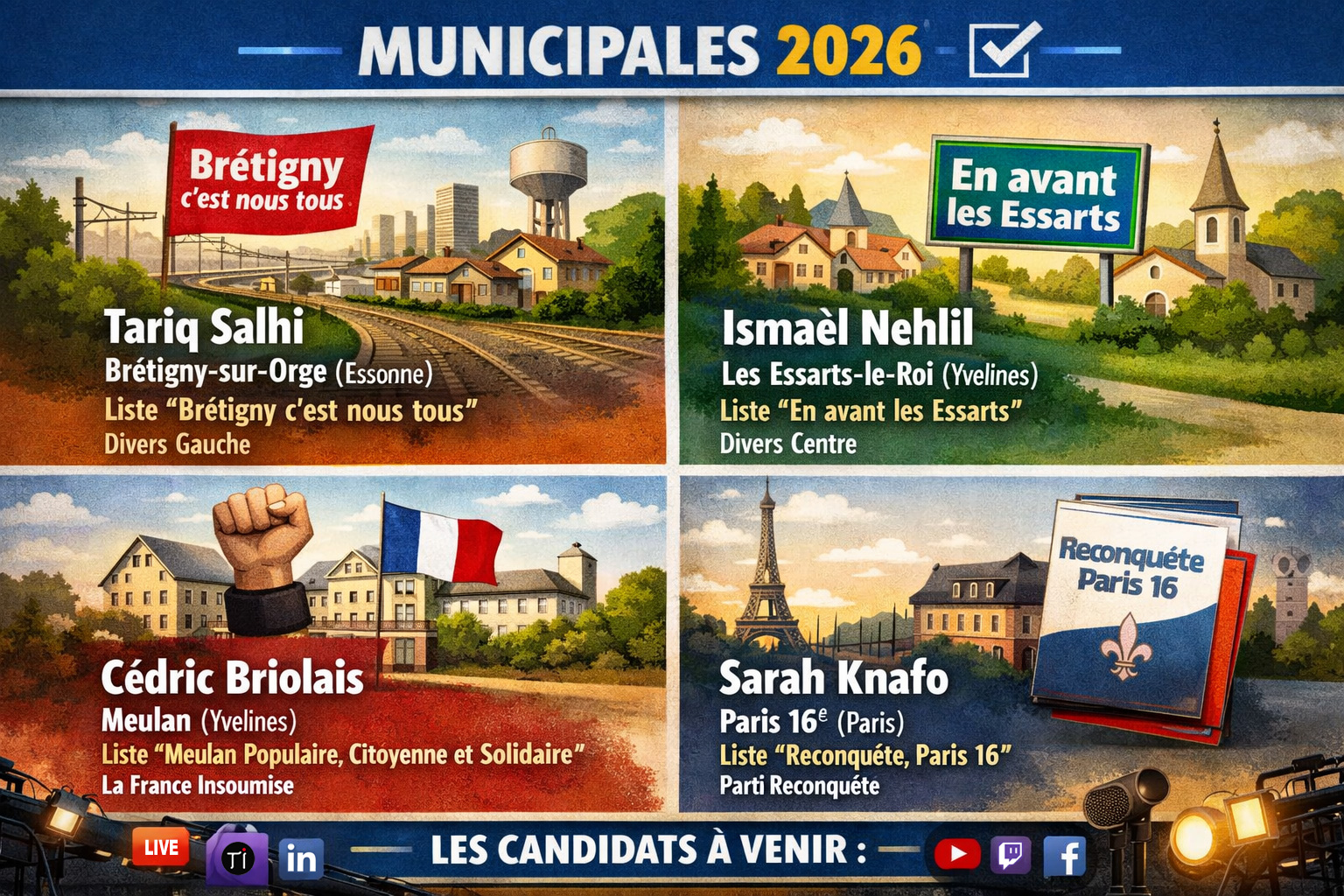 Municipales 2026 : Totale Impro 2.0 démarre sa couverture avec six émissions en direct