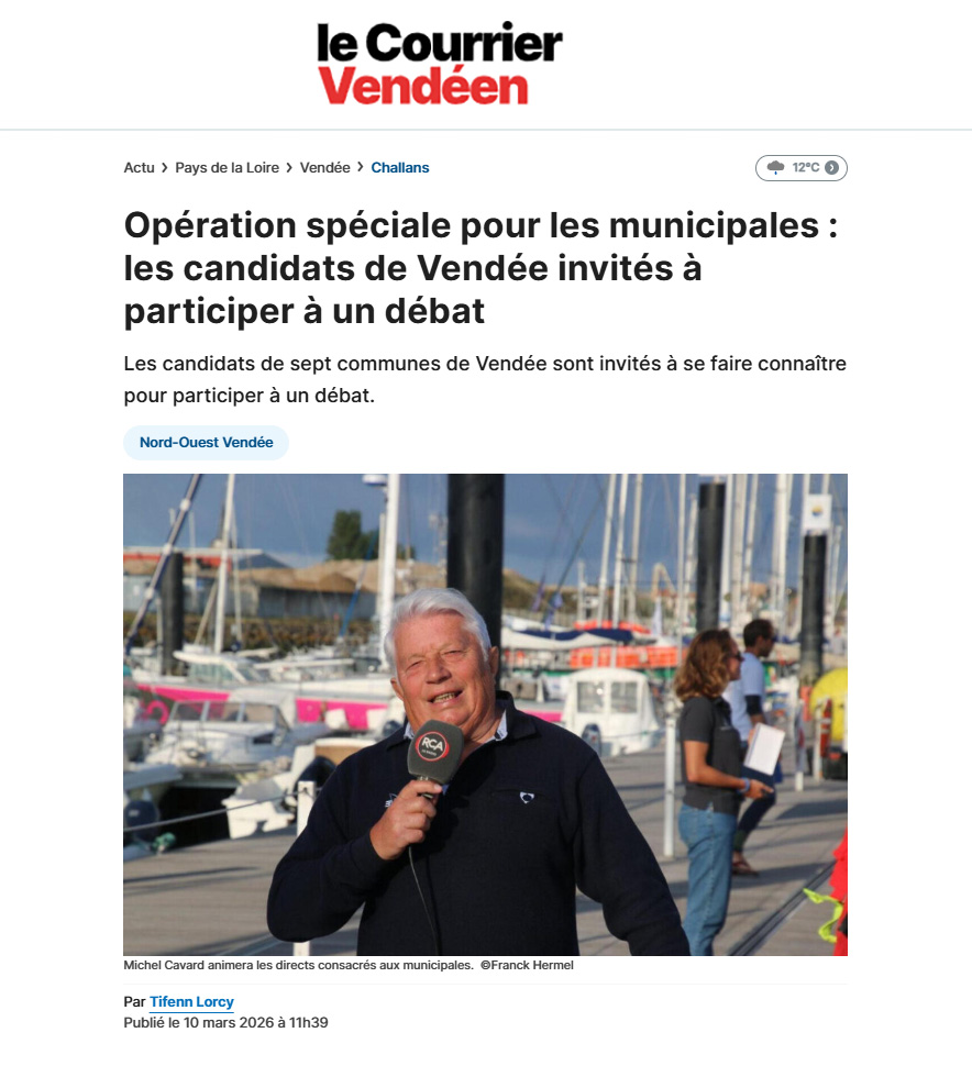 Totale Impro 2.0 dans Le Courrier Vendéen : une reconnaissance médiatique qui compte