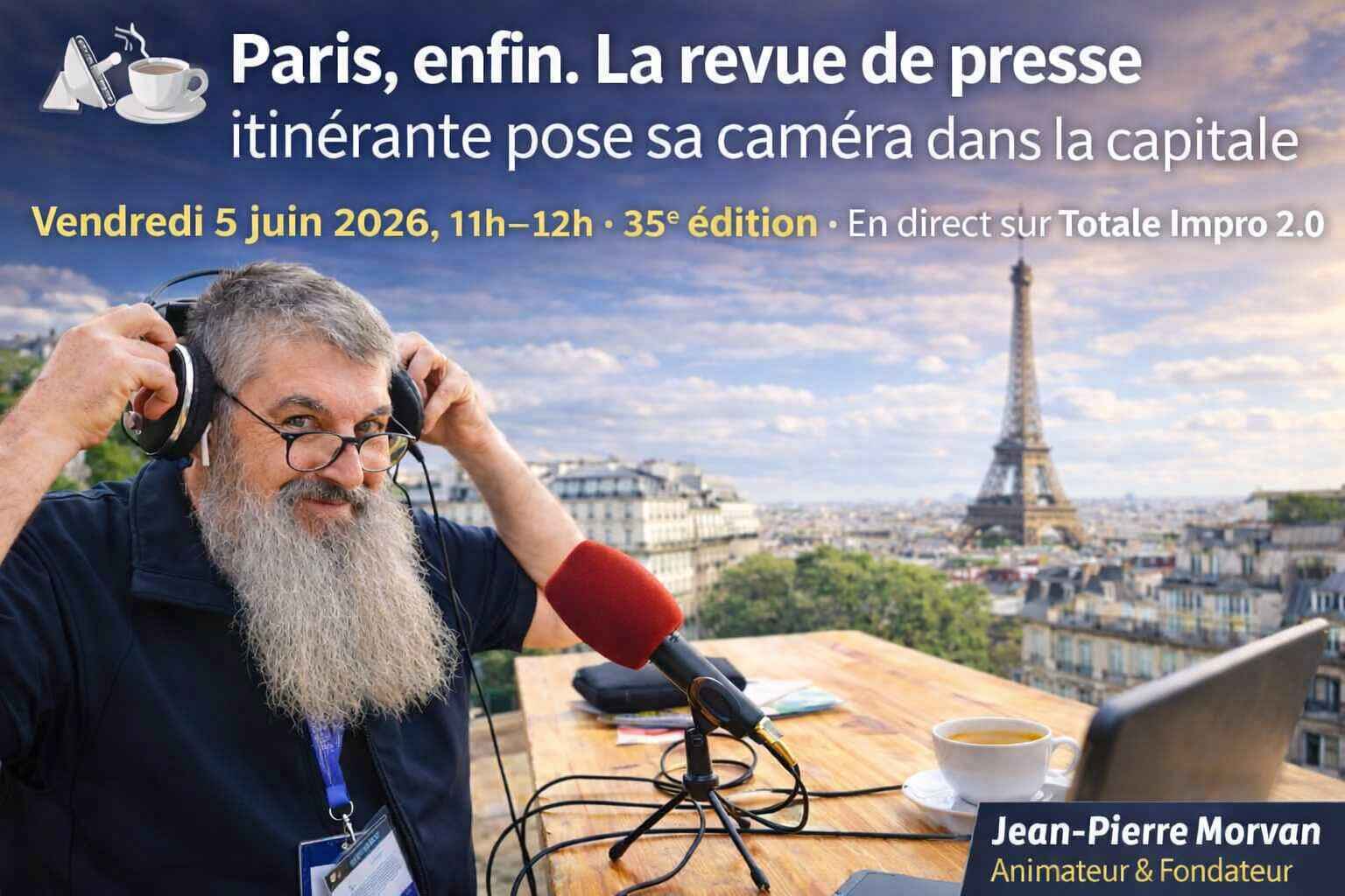 Paris, enfin. La revue de presse itinérante pose sa caméra dans la capitale