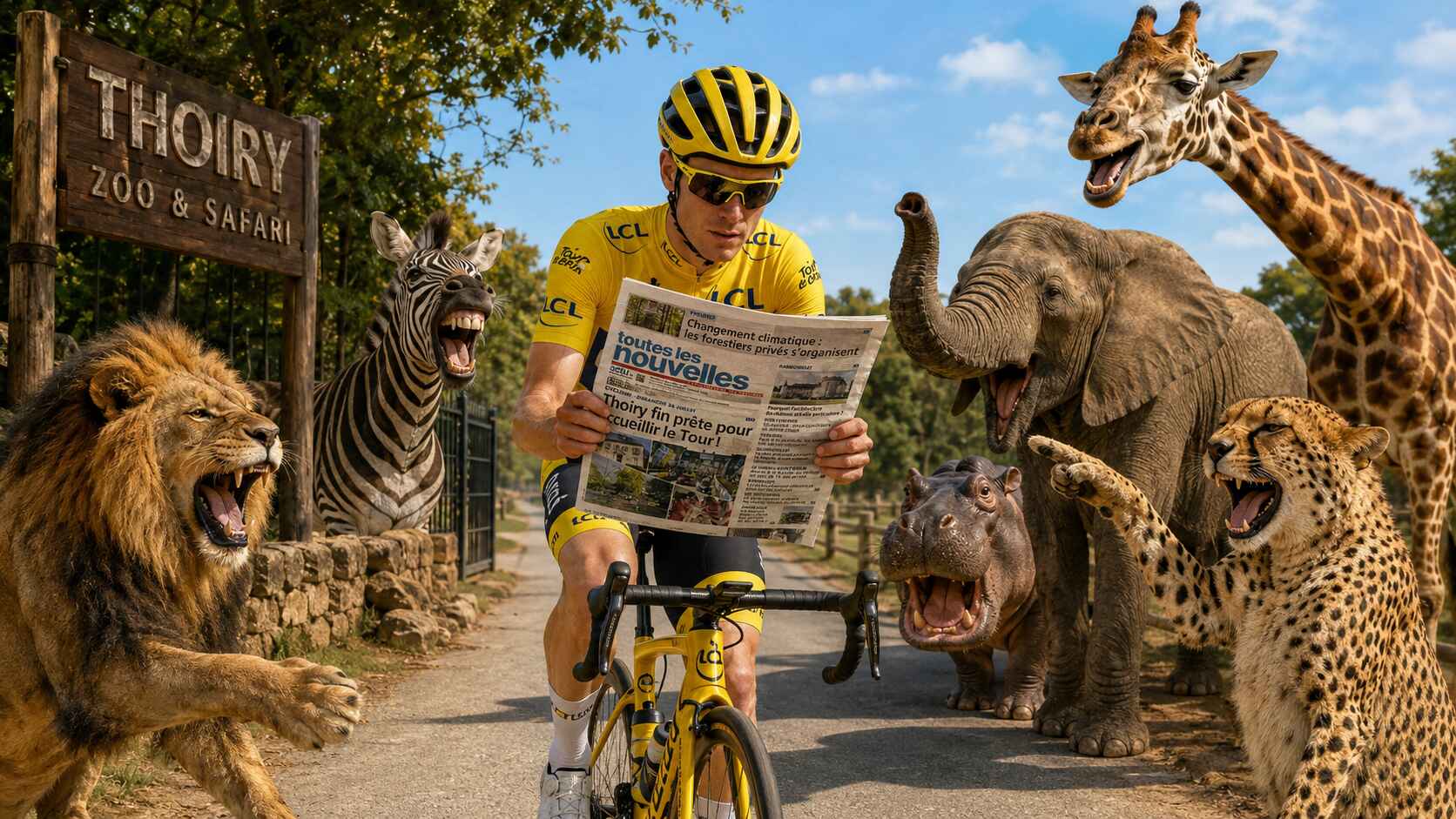 Le Tour s’invite au royaume des fauves